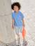 Denim jongensbermuda, gemakkelijk aan te trekken blauw, bedrukt+blauw, gestreept+denimgrijs+double stone+stone - vertbaudet enfant 
