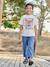 T-shirt jongen korte mouwen dieren dennen+ecru+wit - vertbaudet enfant 