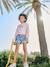 Paperbag meisjesshort van licht denim lichtblauw - vertbaudet enfant 