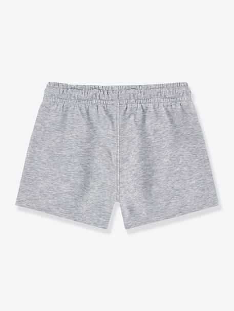 Meisjesshort met elastische taille grijs - vertbaudet enfant 