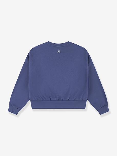 Boxy relaxed sweater voor meisjes marineblauw - vertbaudet enfant 