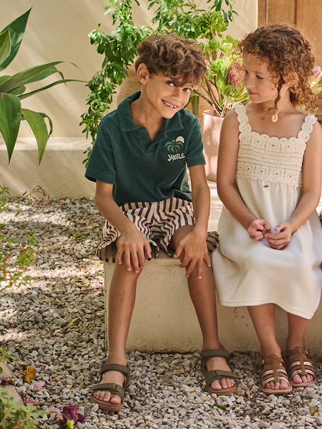 Polo jongens korte mouwen dennen - vertbaudet enfant 