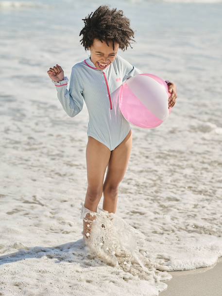 Anti-uv badpak voor meisjes blauwgroen - vertbaudet enfant 