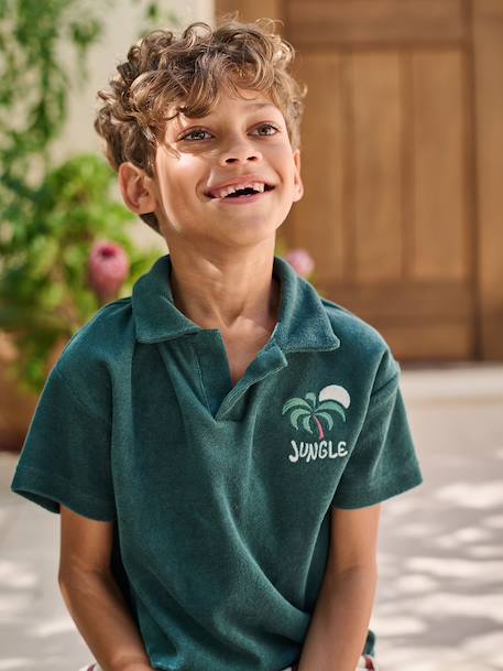 Polo jongens korte mouwen dennen - vertbaudet enfant 