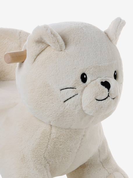 Houten dier op wielen FSCÂ® bruin+chocoladebruin+rozen+wit - vertbaudet enfant 