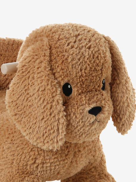 Houten dier op wielen FSCÂ® bruin+chocoladebruin+rozen+wit - vertbaudet enfant 