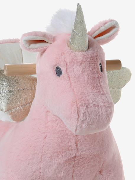 Houten dier op wielen FSCÂ® bruin+chocoladebruin+rozen+wit - vertbaudet enfant 