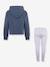 Sweater met capuchon en legging marineblauw - vertbaudet enfant 