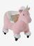 Houten dier op wielen FSCÂ® bruin+chocoladebruin+rozen+wit - vertbaudet enfant 