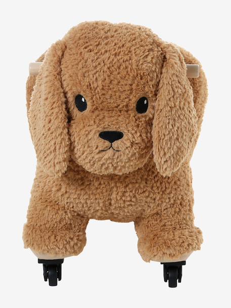 Houten dier op wielen FSCÂ® bruin+chocoladebruin+rozen+wit - vertbaudet enfant 