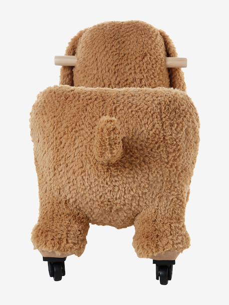 Houten dier op wielen FSCÂ® bruin+chocoladebruin+rozen+wit - vertbaudet enfant 