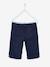 Jongensbermuda van katoen/linnen beige+blauw+donker marineblauw+lichtbeige+saliegroen - vertbaudet enfant 
