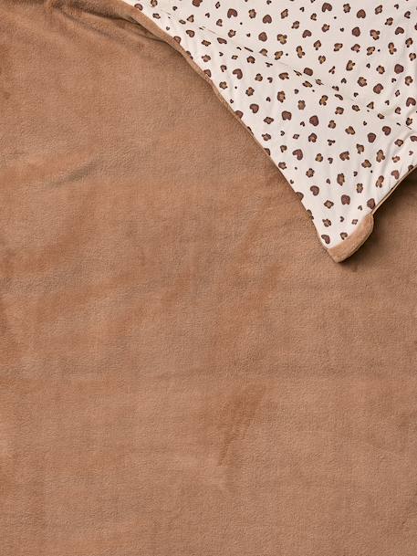Polaire slaapzak met luipaardprint voor kinderen hazelnoot - vertbaudet enfant 