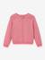 Vestje voor meisjes met fantasie steken CYRILLUS ecru+lichtroze - vertbaudet enfant 