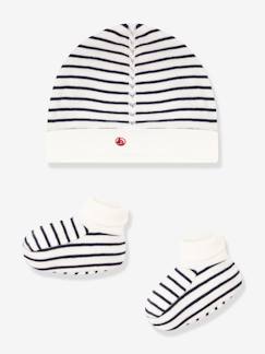 Baby-Accessoires-Set muts en sloffen baby gemengd PETIT BATEAU