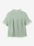 Blouse voor meisjes van gaas - biologisch katoen CYRILLUS saliegroen - vertbaudet enfant 