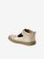 Zacht lederen sandalen voor baby's die kruipen goud+rozen - vertbaudet enfant 