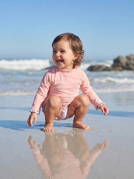 Anti-UV bikini lichtroze - vertbaudet enfant 