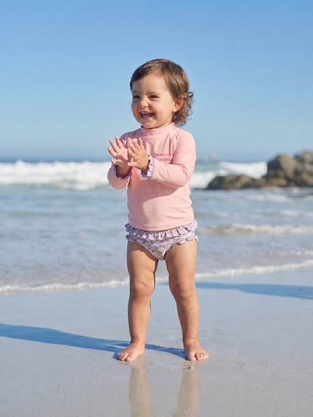 Anti-UV bikini lichtroze - vertbaudet enfant 