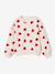 Meisjessweater met ronde hals ecru+ivoor+lichtroze+taupe - vertbaudet enfant 