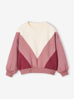 -Sweater met colourblock voor meisjes