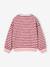 Meisjessweater met strepen ecru+rood - vertbaudet enfant 