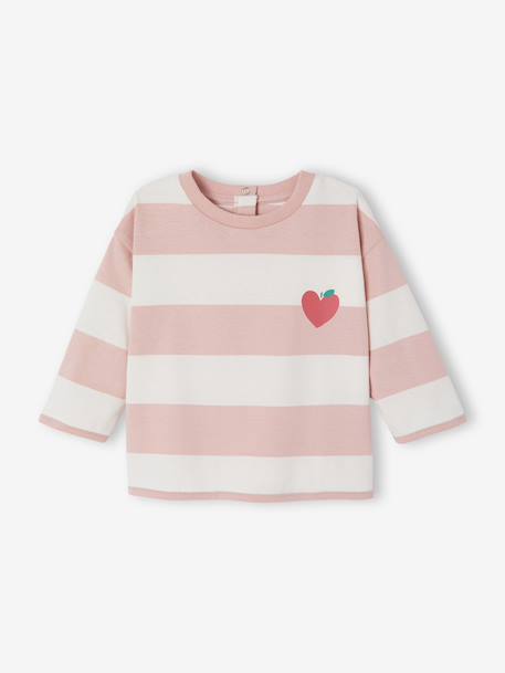Baby T-shirt met lange mouwen roze (poederkleur) - vertbaudet enfant 