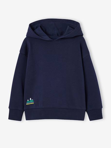 Jongenshoodie gemêleerd rood+marineblauw - vertbaudet enfant 