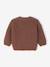 Babyvestje met V-hals van grof gebreide stof chocoladebruin+grijsblauw - vertbaudet enfant 