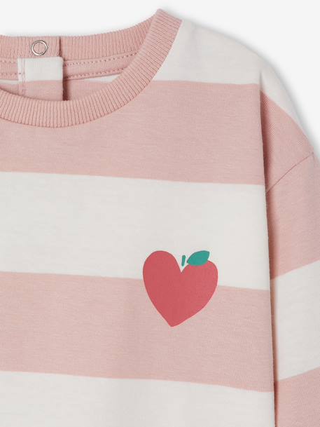 Baby T-shirt met lange mouwen roze (poederkleur) - vertbaudet enfant 