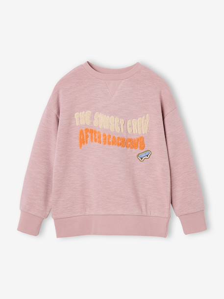 Sweater met ronde hals voor jongens lichtroze - vertbaudet enfant 
