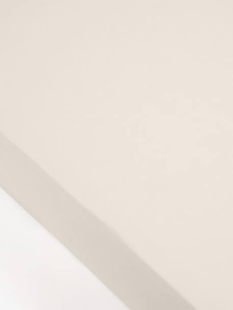 Effen hoeslaken kind Oeko-Tex® antraciet+blauwgroen+ecru+grijs+groen+jeansblauw+koraal+Licht lila+lichtblauw+lichtroze+marineblauw+pistache+saliegroen+terracotta+wit - vertbaudet enfant 