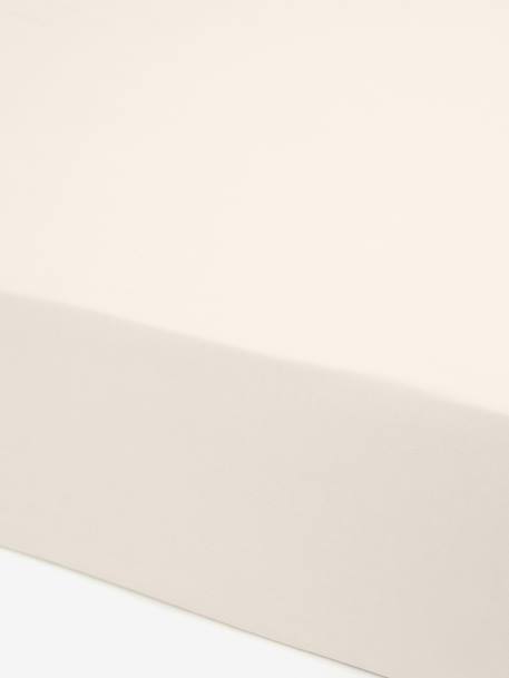 Effen hoeslaken kind Oeko-Tex® antraciet+blauwgroen+ecru+grijs+groen+jeansblauw+koraal+Licht lila+lichtblauw+lichtroze+marineblauw+pistache+saliegroen+terracotta+wit - vertbaudet enfant 