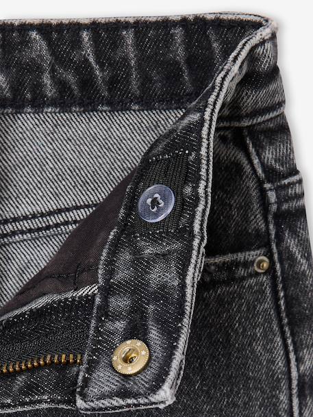 Mom jeans voor meisjes denimgrijs+lichtblauw+middenblauw - vertbaudet enfant 
