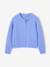 Meisjesvest met knopen blauw+bordeauxrood+rozen - vertbaudet enfant 