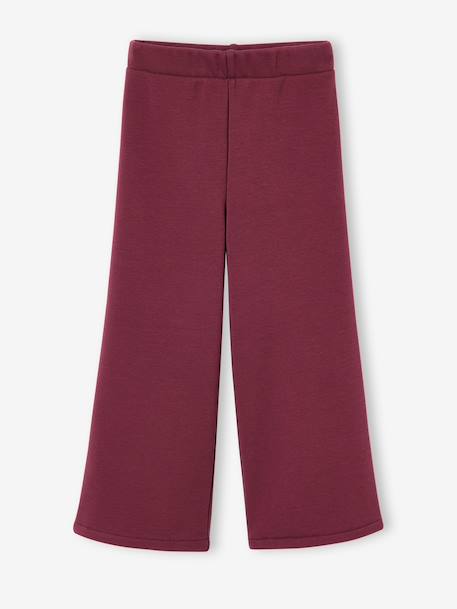 Gevoerde wijde legging van fleece voor meisjes marineblauw+pruim+smaragdgroen - vertbaudet enfant 