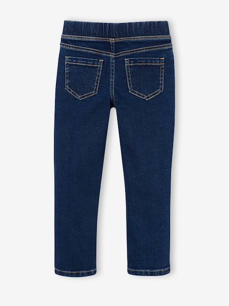 Jeans tregging voor meisjes donkerblauw+gebleekt denim+middenblauw - vertbaudet enfant 