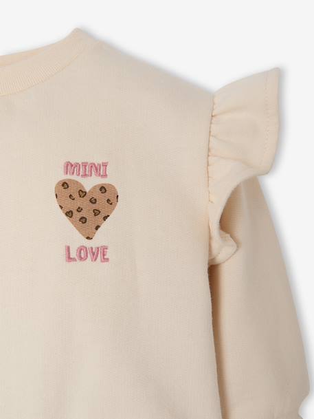 2-in-1 babyjurk met lange mouwen vanille - vertbaudet enfant 