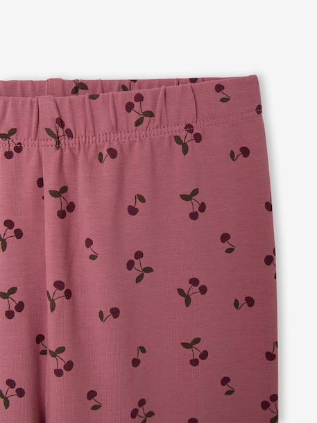 Bedrukte legging voor meisjes amandelgroen+blauw+blauwgroen+groen, bedrukt+inktblauw+roze, bedrukt+zachtpaars - vertbaudet enfant 