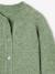 Gebreid meisjesvest met lange mouwen ecru+lavendel+saliegroen - vertbaudet enfant 