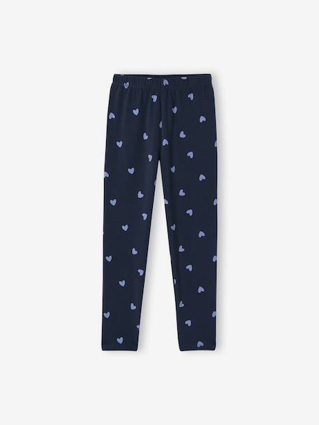 Bedrukte legging voor meisjes amandelgroen+blauw+blauwgroen+groen, bedrukt+inktblauw+roze, bedrukt+zachtpaars - vertbaudet enfant 