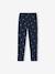 Bedrukte legging voor meisjes amandelgroen+blauw+blauwgroen+groen, bedrukt+inktblauw+roze, bedrukt+zachtpaars - vertbaudet enfant 
