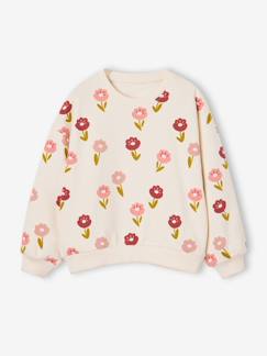 -Meisjessweater met ronde hals