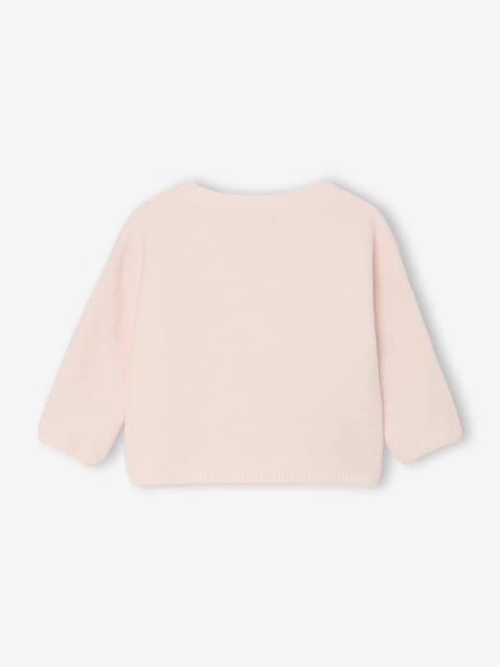 Brassière vest baby van wol en katoen cappuccino+gemêleerd beige+lichtroze+saliegroen+wit - vertbaudet enfant 