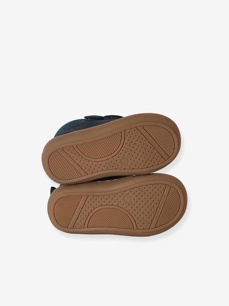 Babyslofjes van zacht leer met antislip beige+blauw+bruin+chocoladebruin+felblauw+groen+oceaanblauw+okergeel+saliegroen+veel beige+veel bruin+veel groen - vertbaudet enfant 
