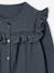 Blouse met lange mouwen voor meisjes leiblauw+roze (poederkleur)+vanille - vertbaudet enfant 