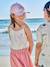 Meisjesjurk met fijne bretels marineblauw+oudroze - vertbaudet enfant 