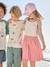 Meisjesjurk met fijne bretels marineblauw+oudroze - vertbaudet enfant 
