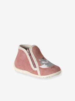 -Zachte babyboots met ritssluiting van leer