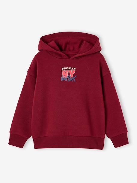 Jongenshoodie gemêleerd rood+marineblauw - vertbaudet enfant 